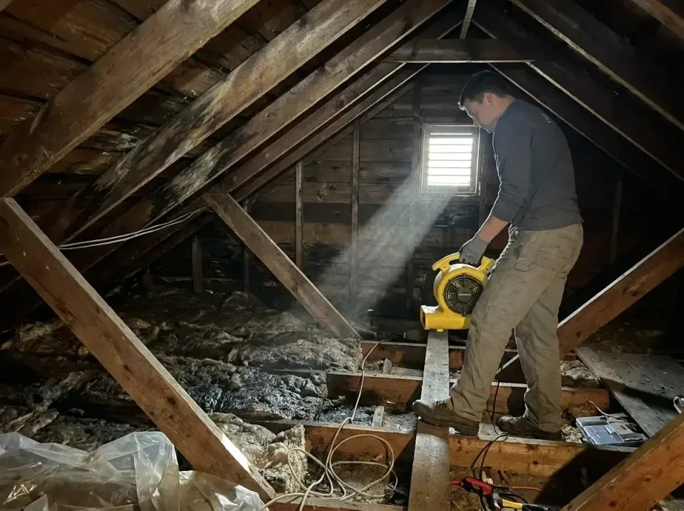 attic-water-damage-drying-proc-007 — frequently asked questions, Emergency Water Extraction & 24/7 Flood Response in Sayre,…